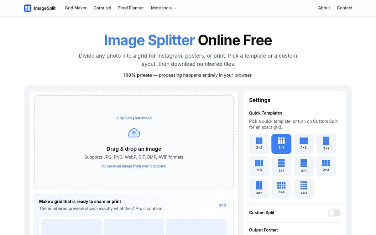 ImageSplit screenshot
