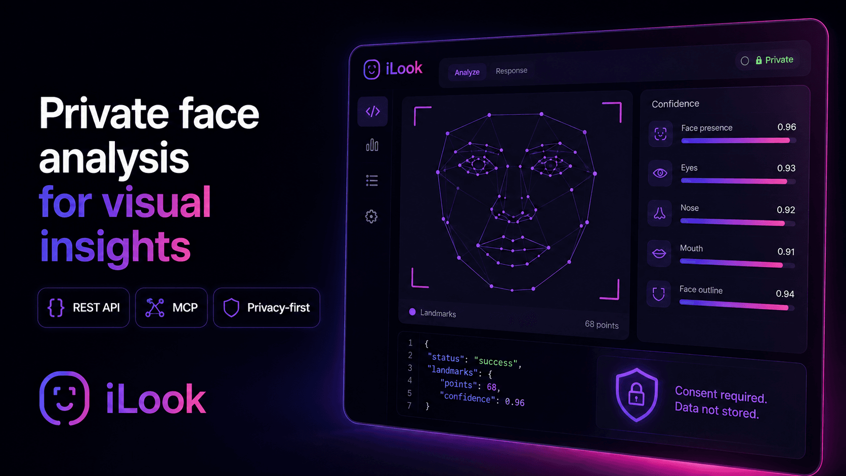 iLook AI Face Analysis screenshot