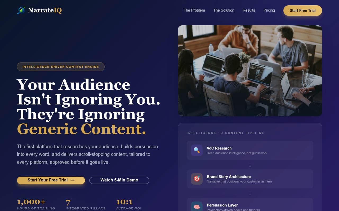 NarrateIQ screenshot
