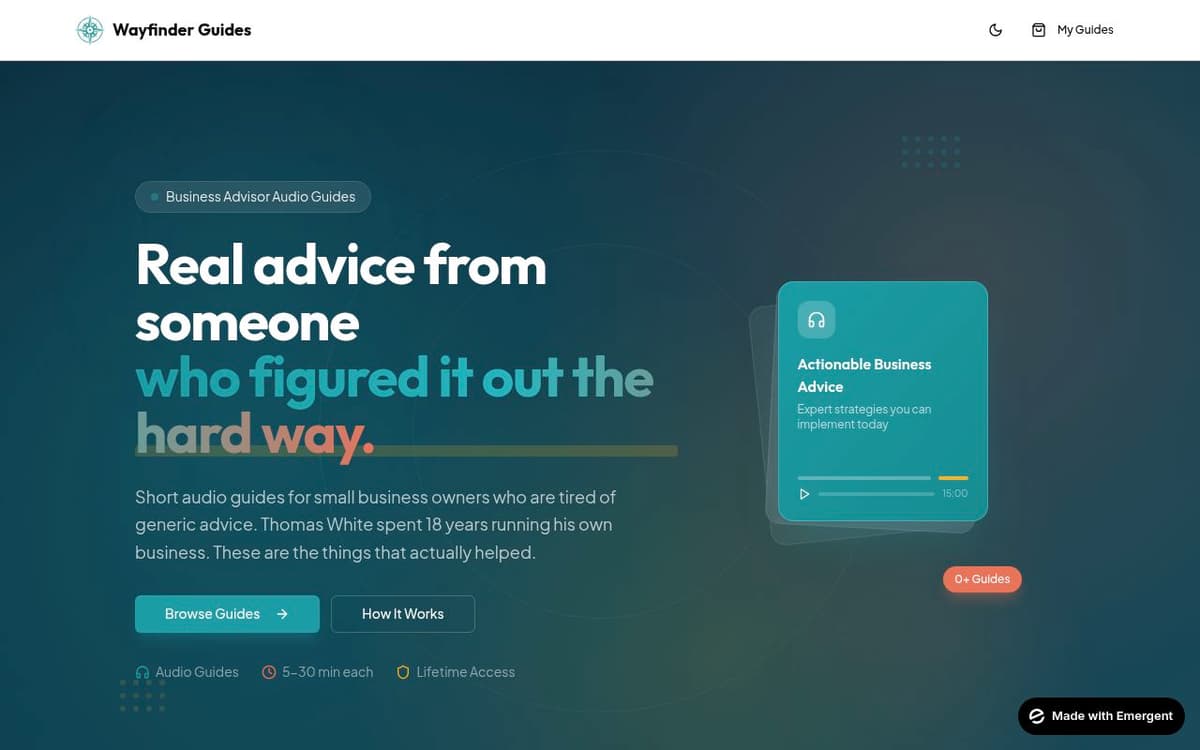 Wayfinder Guides screenshot