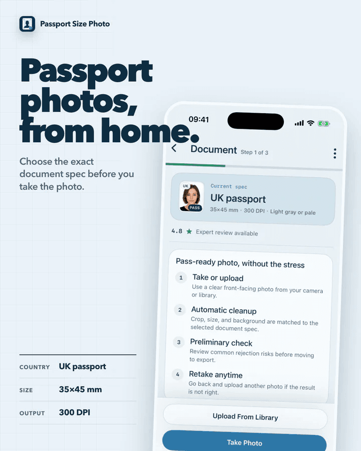 Passport Size Photo screenshot
