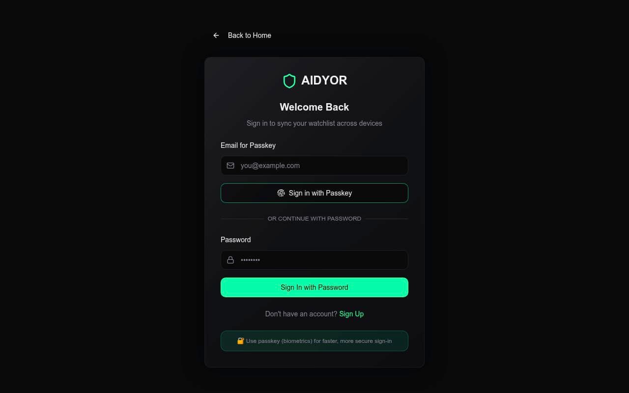 AIDYOR screenshot