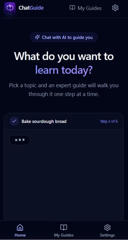 chatguide screenshot