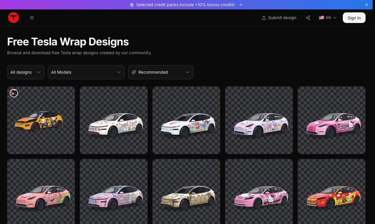 Tesla Wrap Pro screenshot