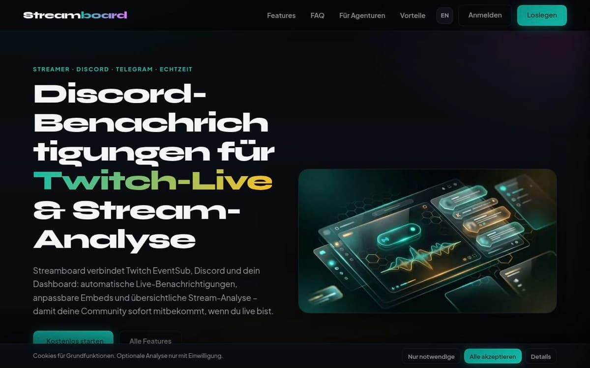 Streamboard screenshot