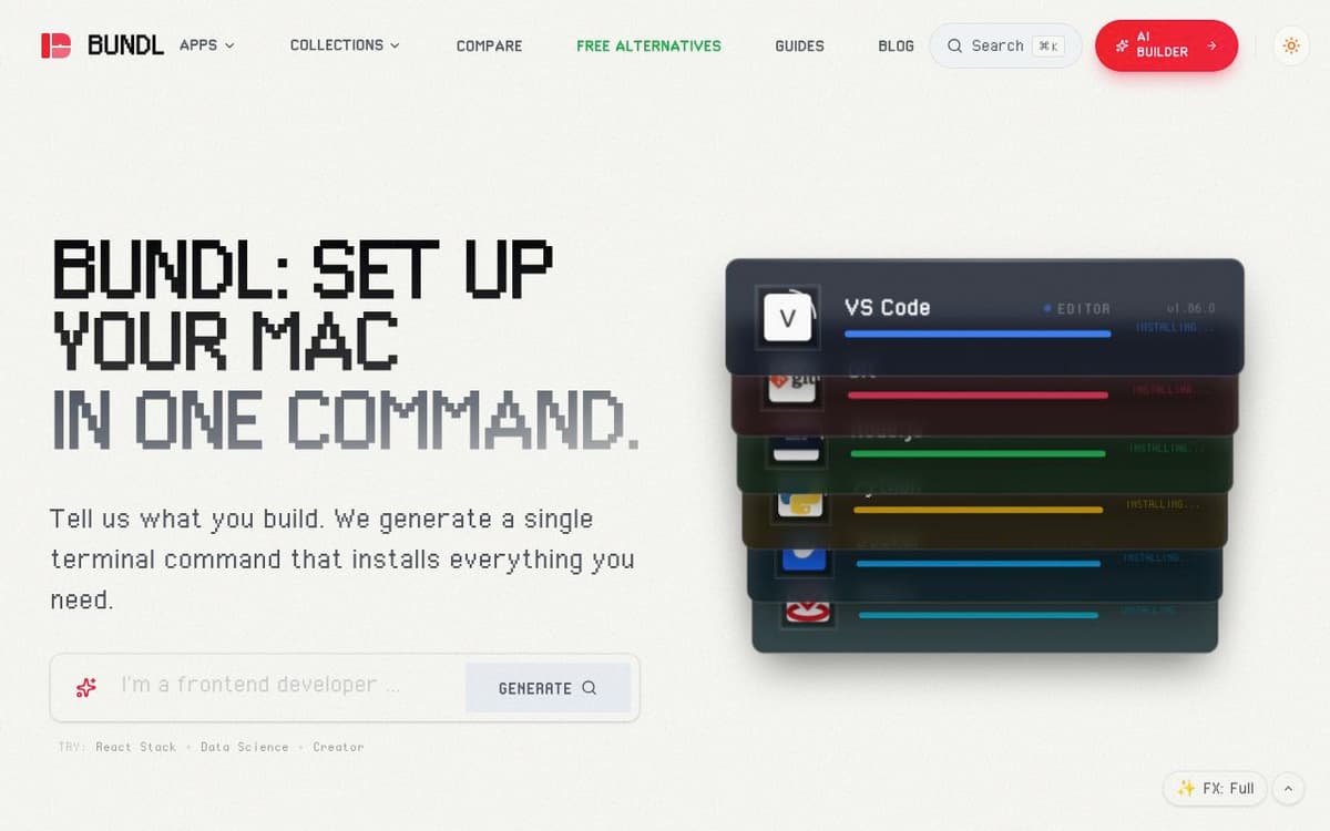 Bundl screenshot