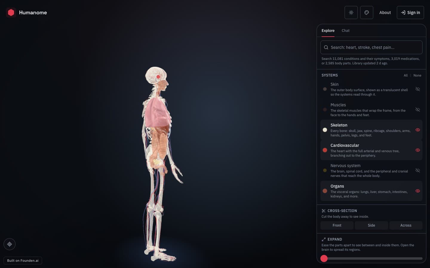 Humanome screenshot