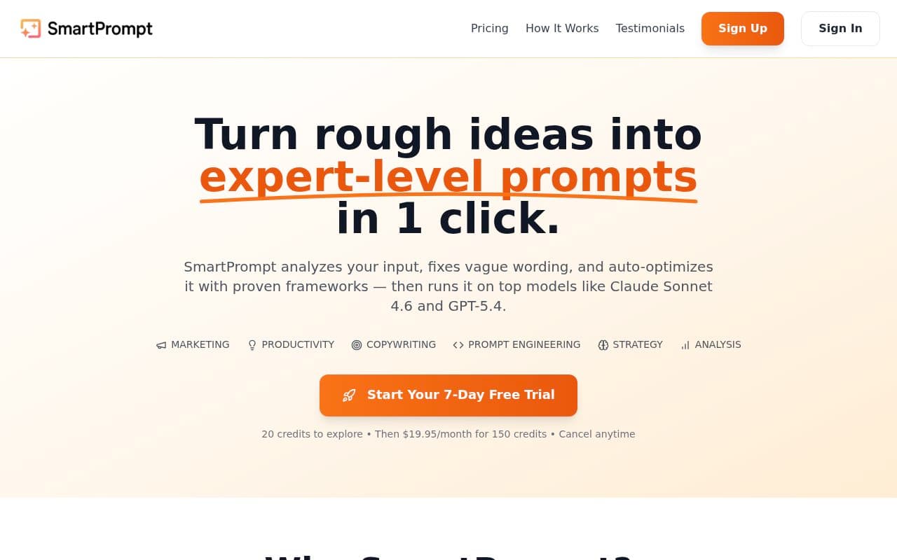SmartPrompt screenshot