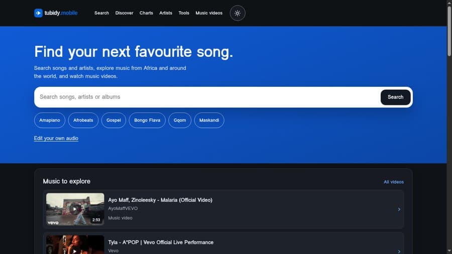 Tubidy.Mobile screenshot