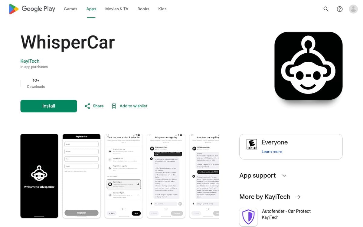 WhisperCar screenshot