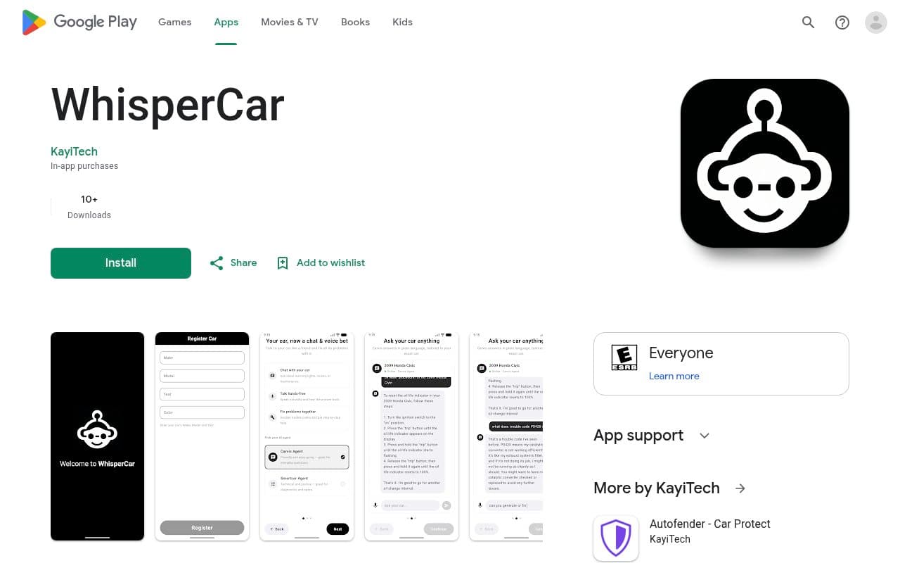 WhisperCar screenshot