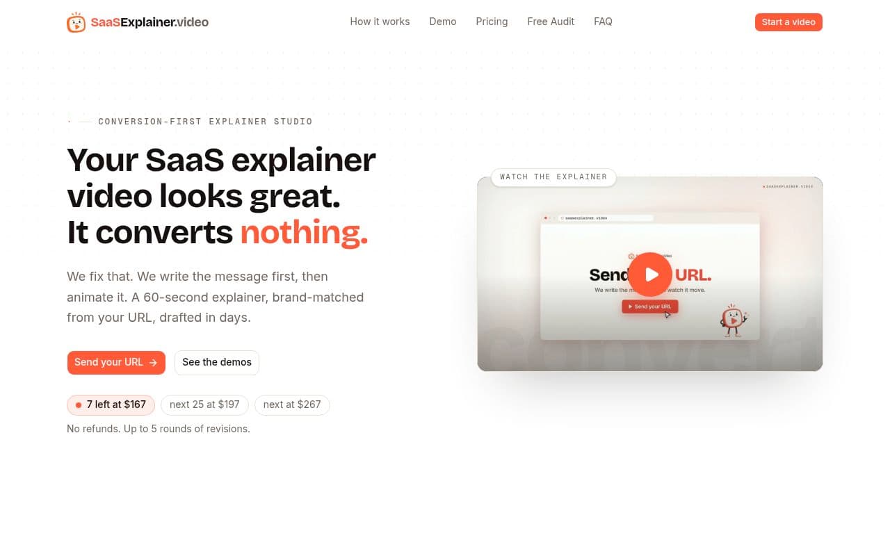 SaaSExplainer.video screenshot
