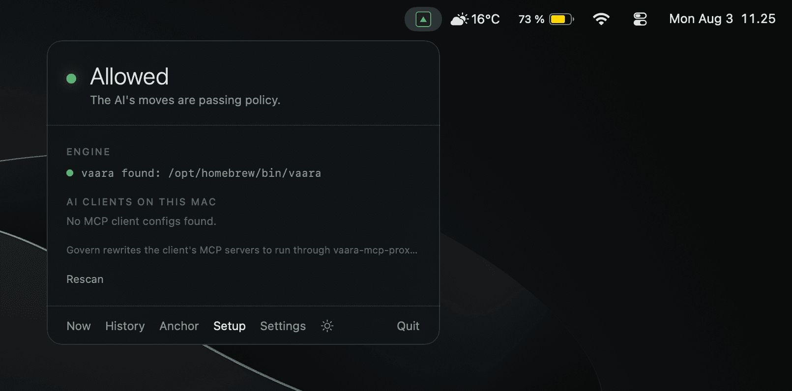 Vaara screenshot