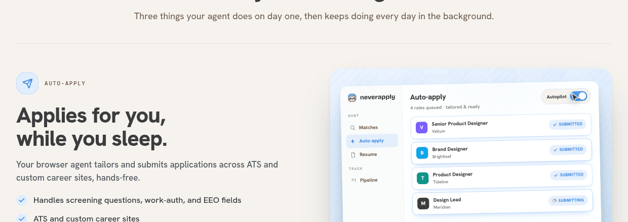 NeverApply screenshot