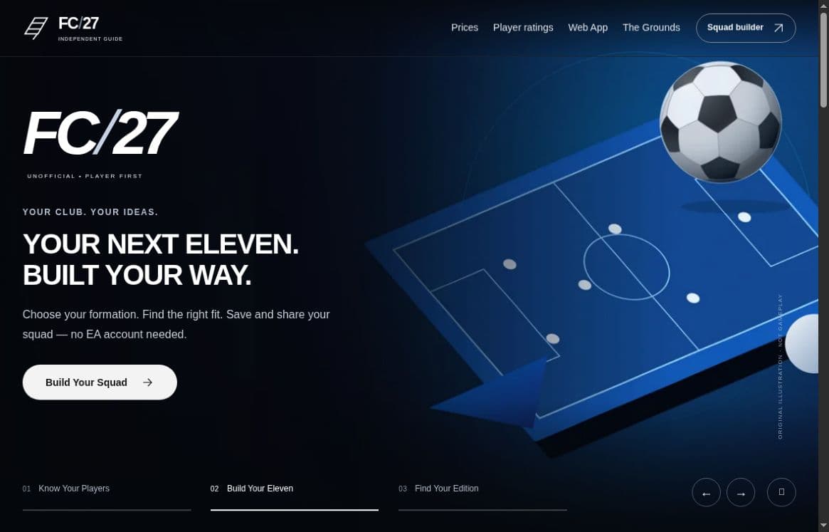 EA FC 27 Fan Guide screenshot