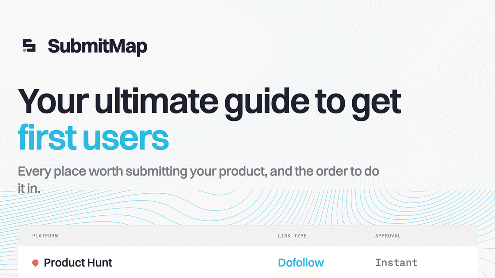 SubmitMap screenshot