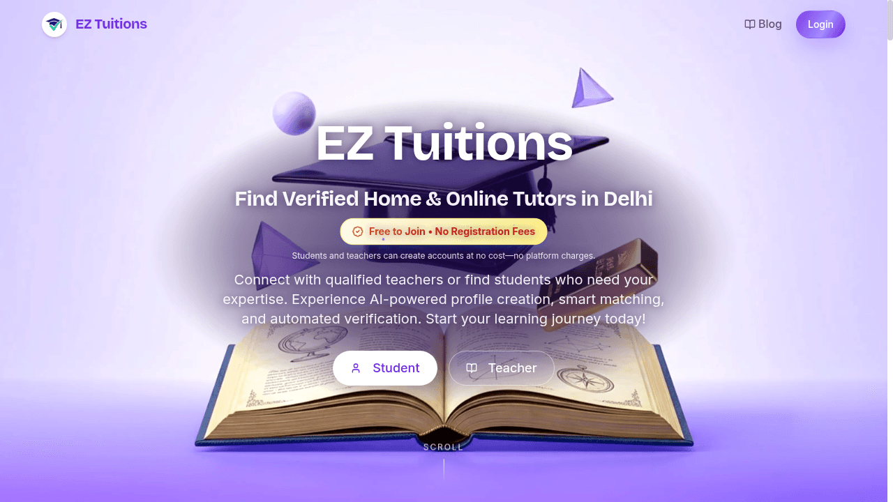 EZ Tuitions screenshot