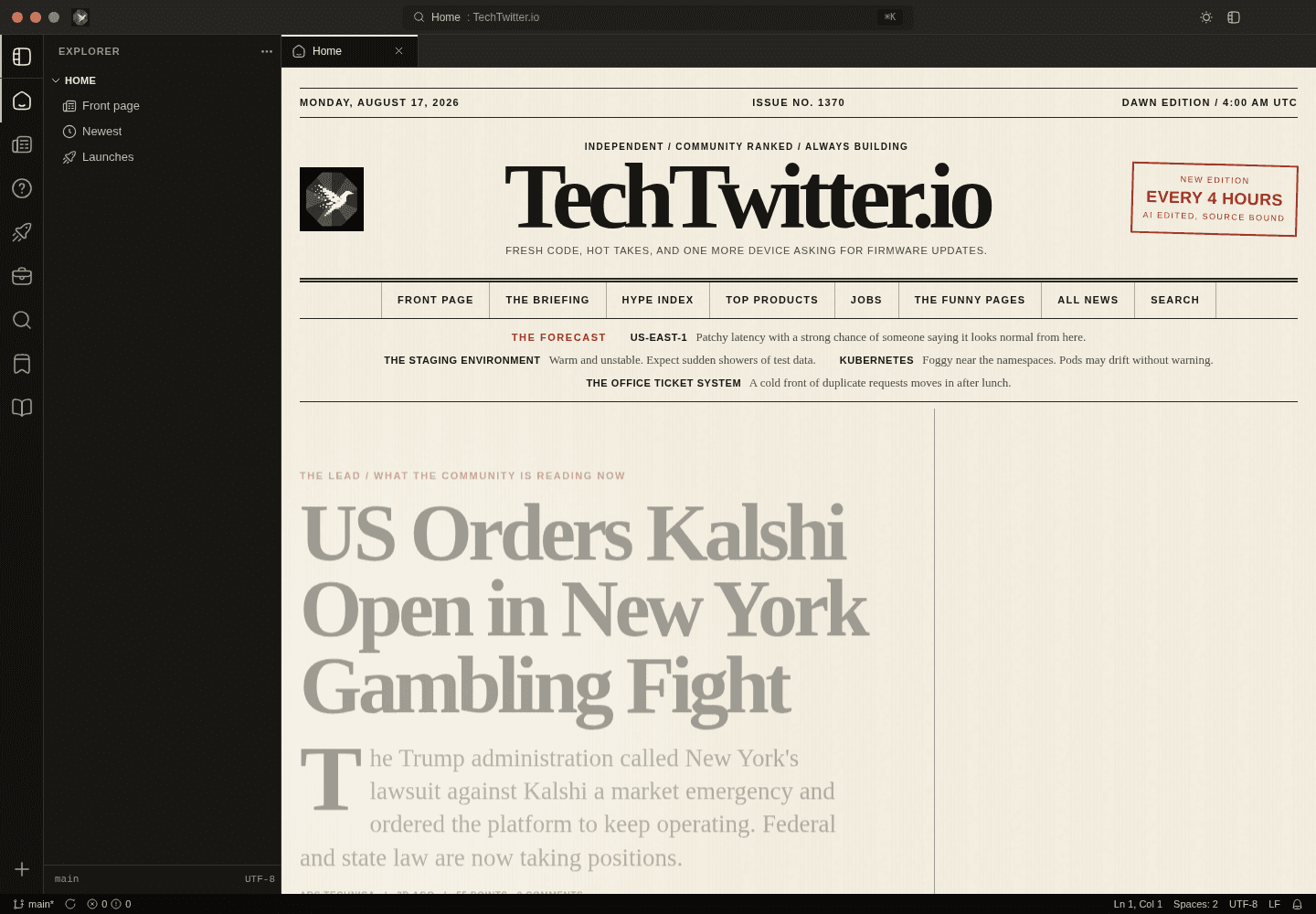 TechTwitter screenshot