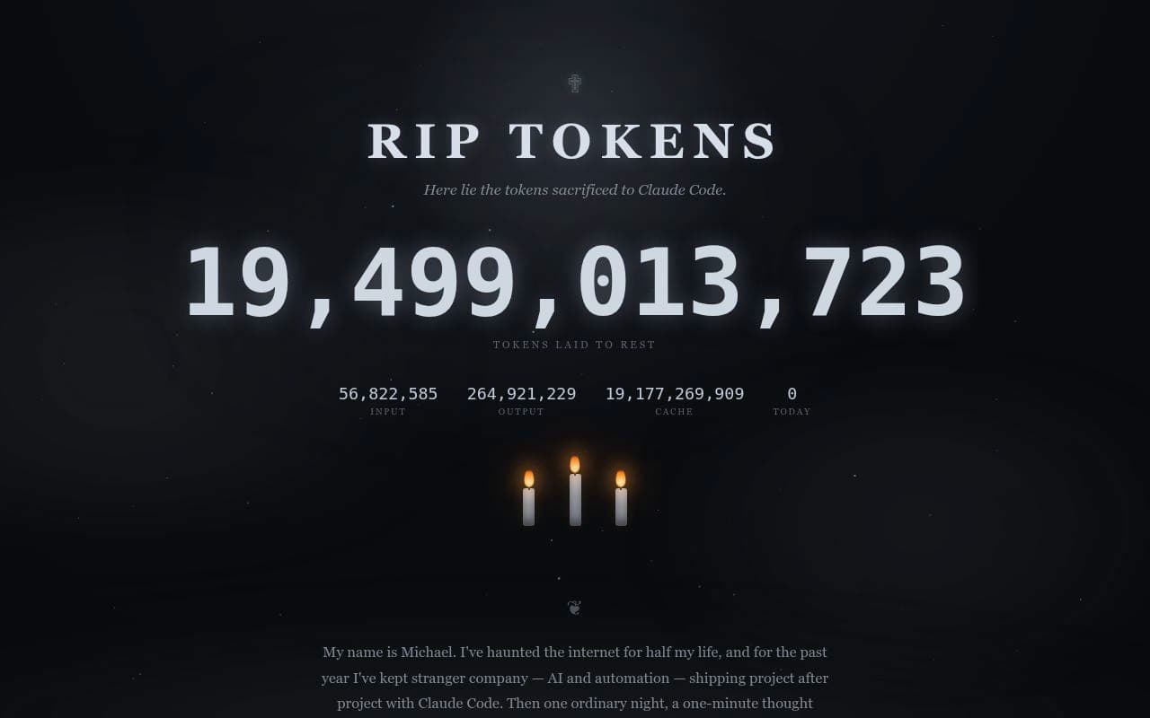 RIP Tokens screenshot
