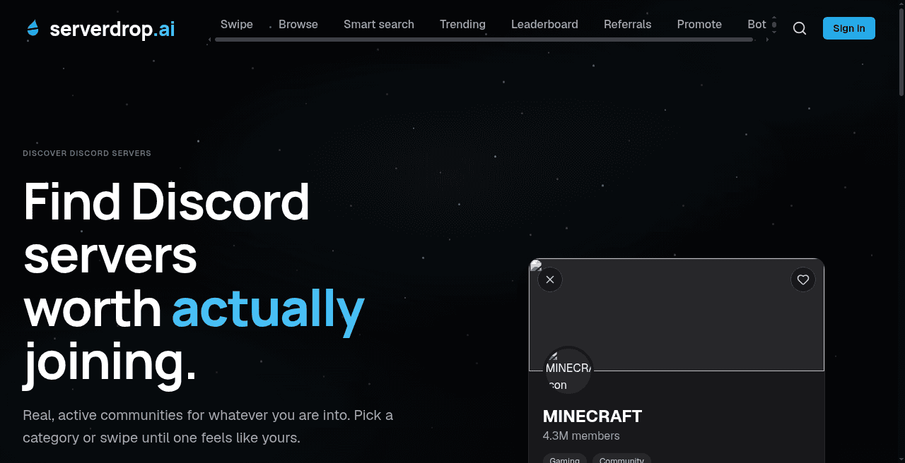 ServerDrop screenshot