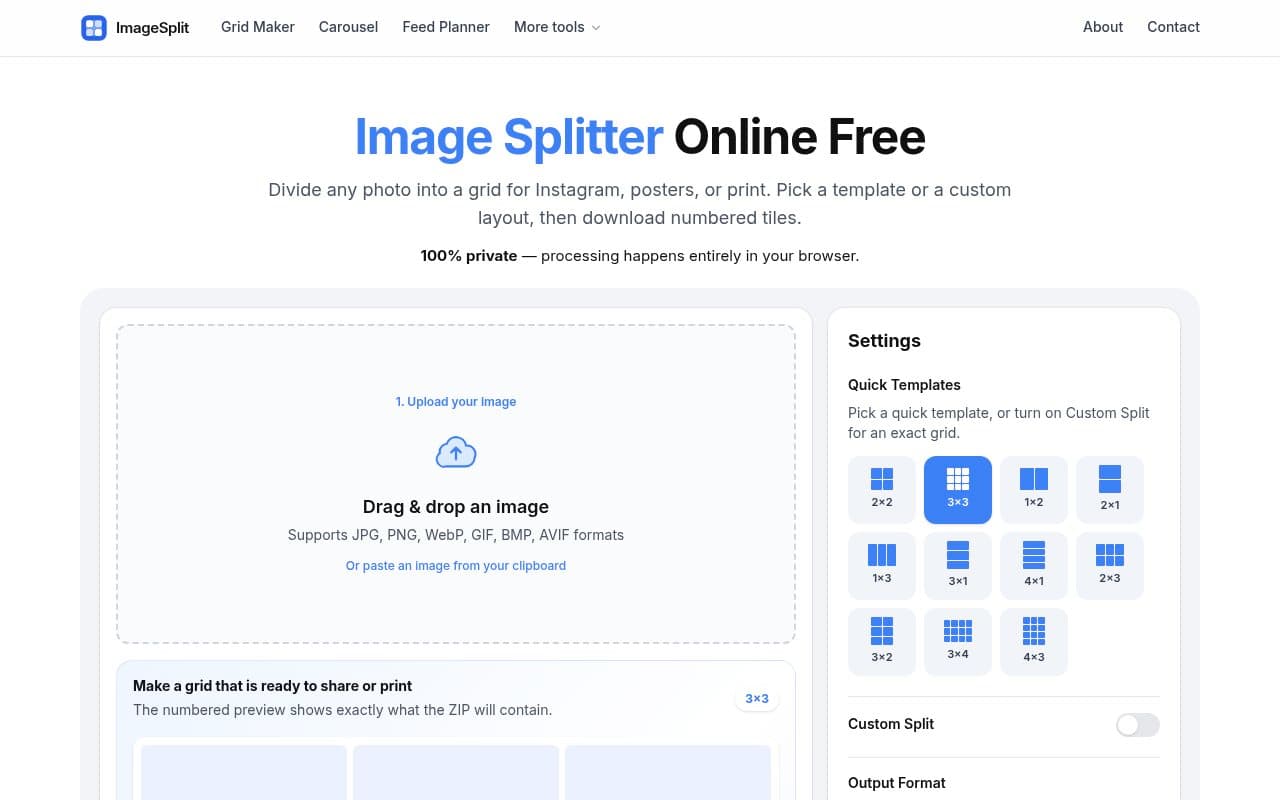 ImageSplit screenshot