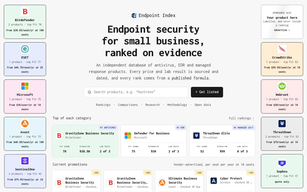 Endpoint Index screenshot