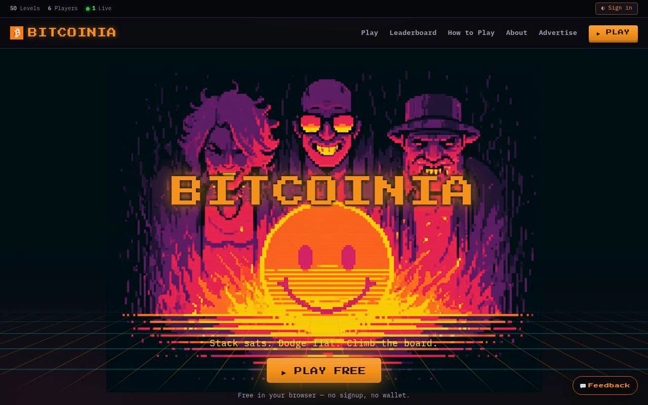 Bitcoinia screenshot