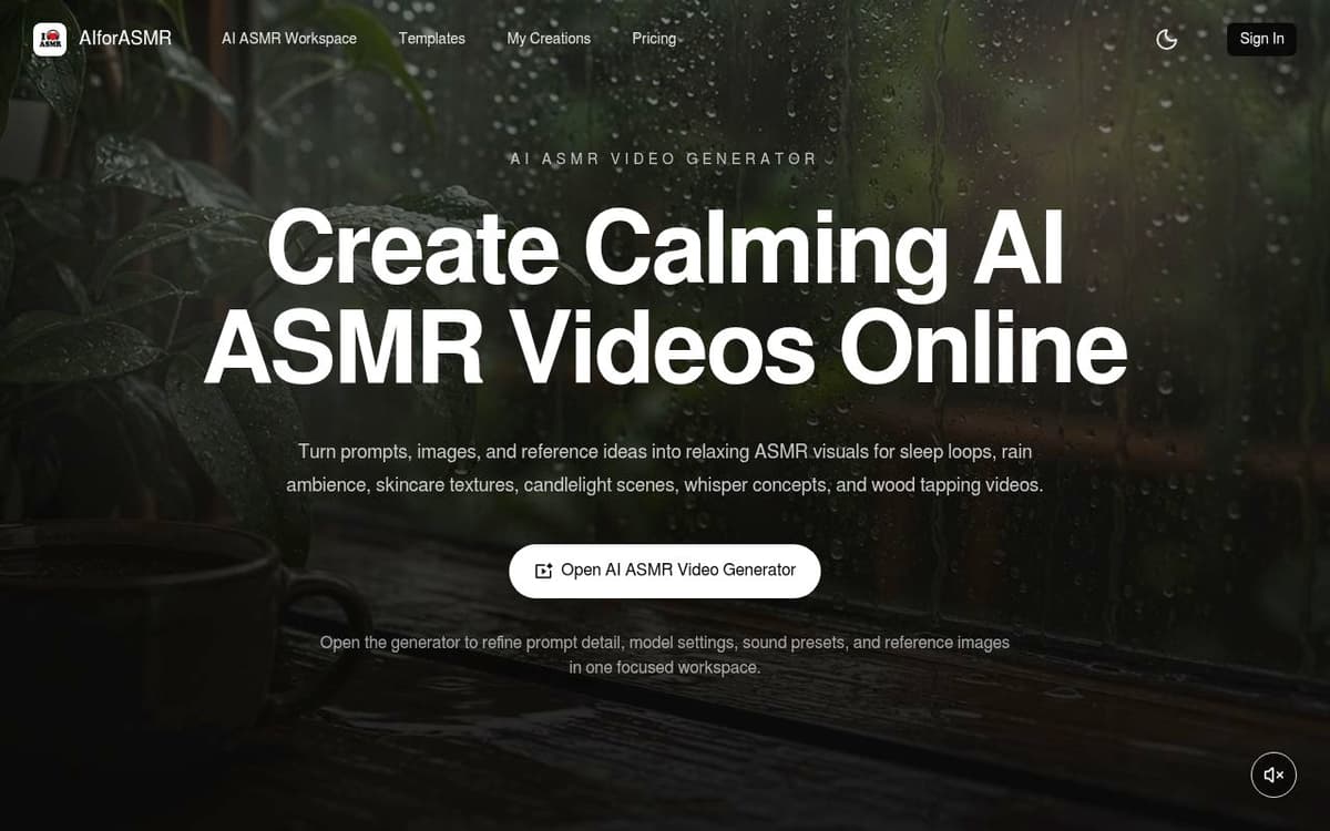 AI ASMR Video Generator screenshot