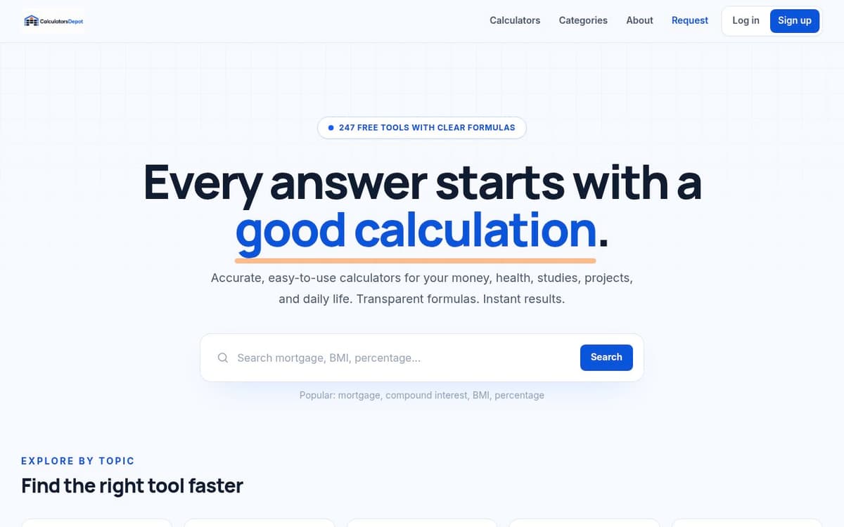 CalculatorDepot screenshot