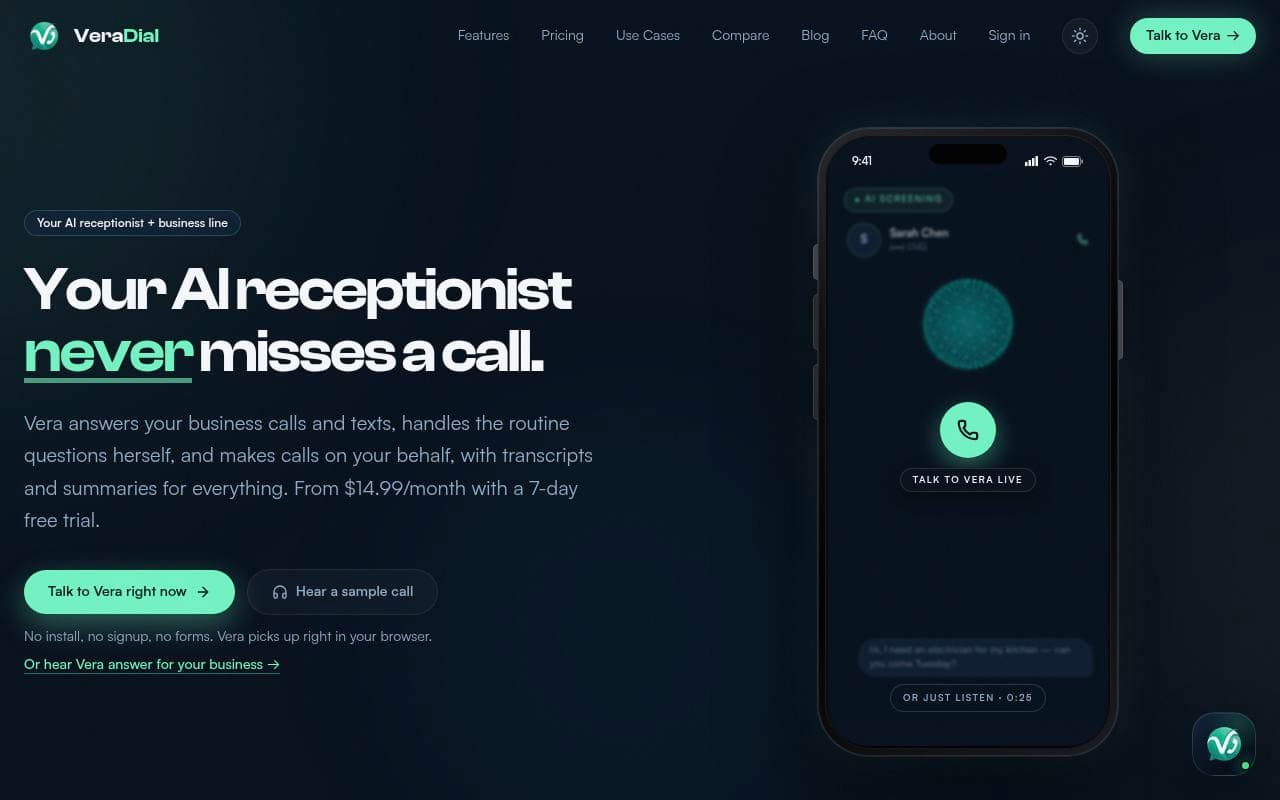 VeraDial screenshot