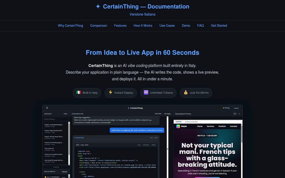 CertainThing screenshot