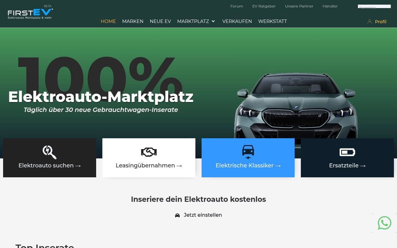 FirstEV screenshot