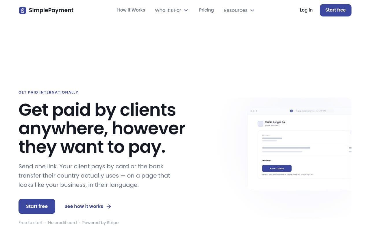 SimplePayment screenshot