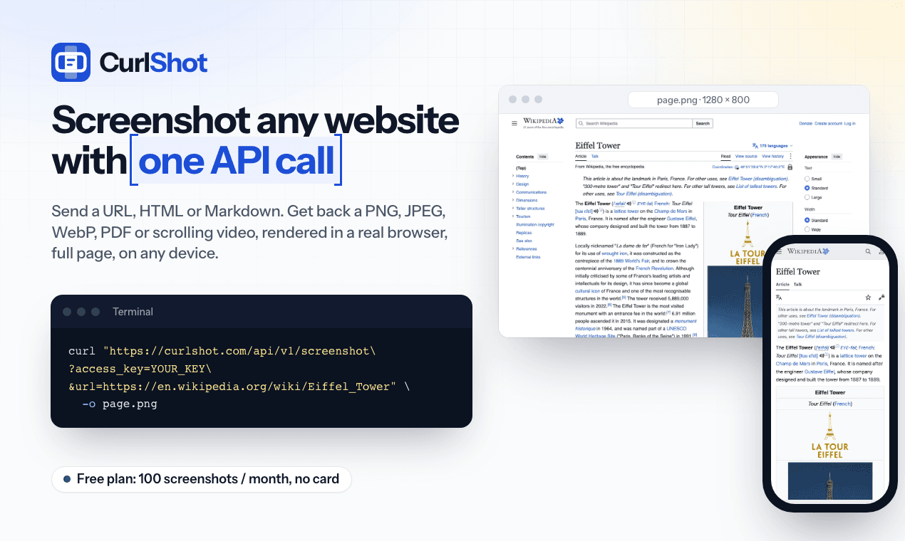 CurlShot screenshot
